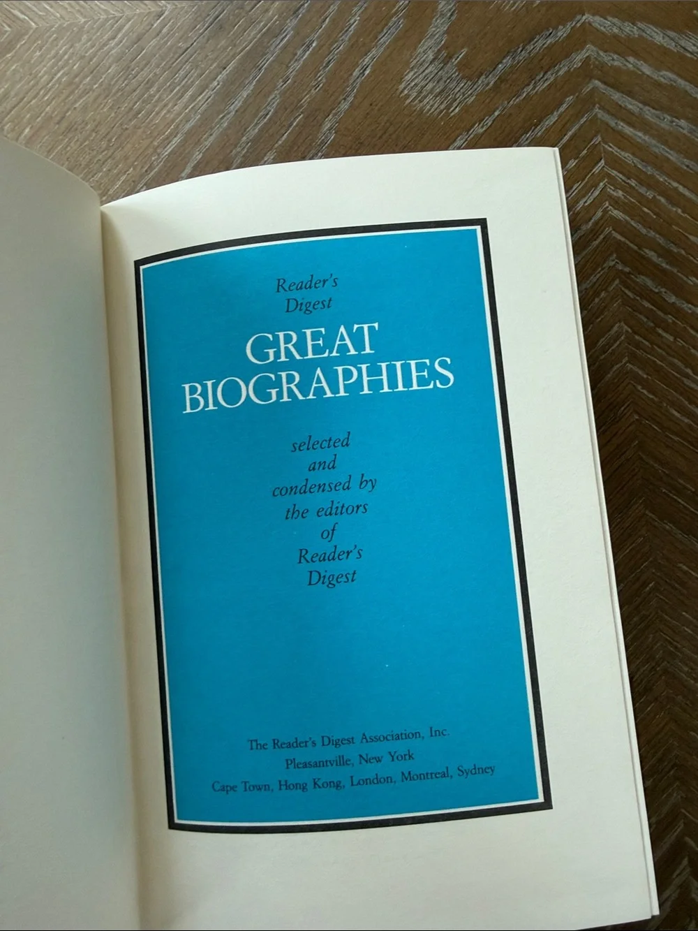 Great Biographies Hardcover – Deep Blue